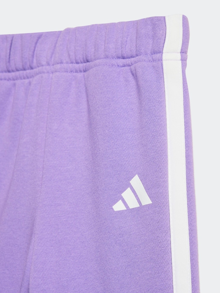 adidas Pink Infant Essentials Tiberio 3 Stripe Tracksuit - Image 6 of 7