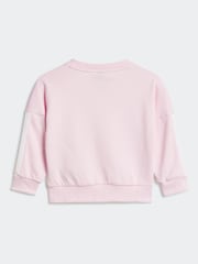 adidas Pink Essentials Infant 3 Stripe Tracksuit - Image 3 of 7