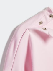 adidas Pink Essentials Infant 3 Stripe Tracksuit - Image 5 of 7