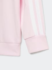 adidas Pink Essentials Infant 3 Stripe Tracksuit - Image 6 of 7