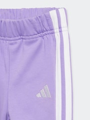 adidas Pink Essentials Infant 3 Stripe Tracksuit - Image 7 of 7