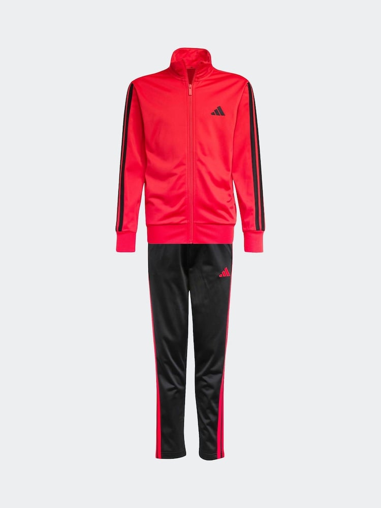 Czerwony - Dres adidas 3 Stripe - Image 6 of 8