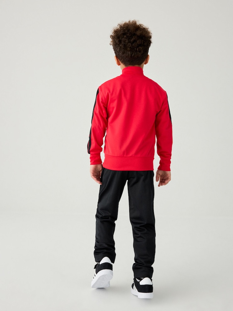 adidas Red Essentials Climacool Kids Tracksuit - Image 2 of 10