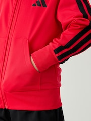 adidas Red Essentials Climacool Kids Tracksuit - Image 6 of 10