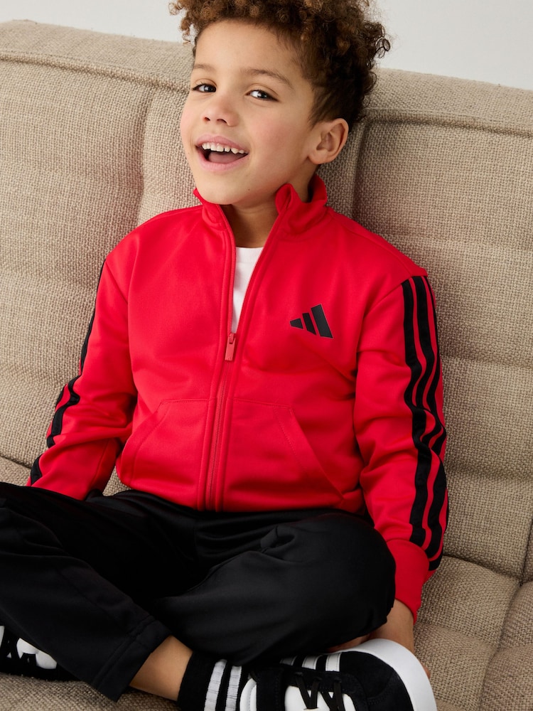 adidas Red Essentials Climacool Tracksuit Little Kids - Image 7 of 10