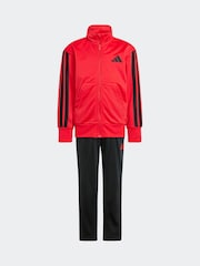 adidas Red Essentials Climacool Kids Tracksuit - Image 8 of 10
