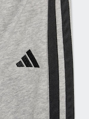 adidas Grey Essentials Infant 3 Stripe Tracksuit - Image 7 of 7