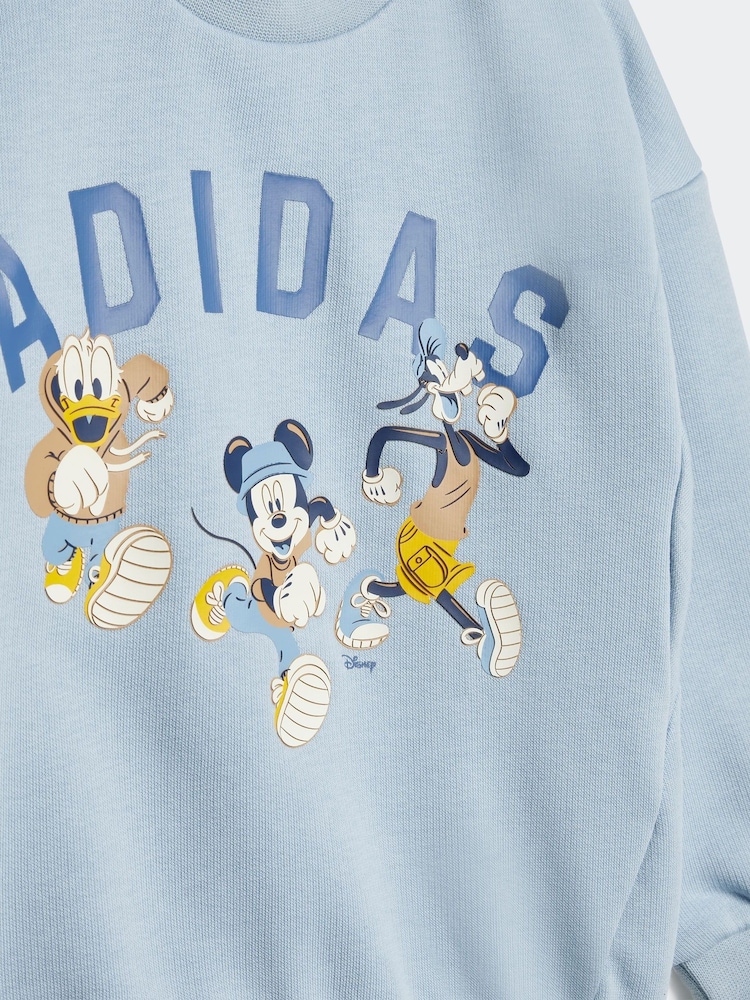 adidas Blue Infant Disney Mickey Mouse Tracksuit - Image 6 of 7
