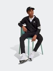 adidas Black Future Icons 3 Stripe Tracksuit - Image 1 of 1