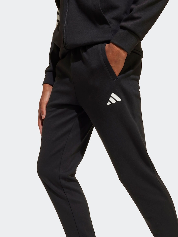 adidas Black Future Icons 3 Stripe Tracksuit - Image 5 of 5