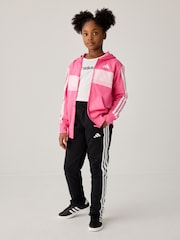 adidas Pink Essentials Tiberio 3 Stripe Tracksuit - Image 1 of 10