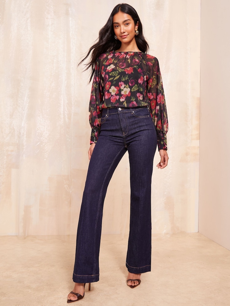 Friends Like These Лонгслив Cuff Detail Chiffon Blouse - Изображение 2 из 4