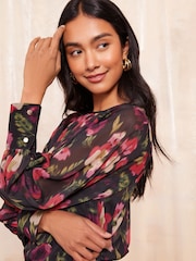 Friends Like These Лонгслив Cuff Detail Chiffon Blouse - Изображение 3 из 4