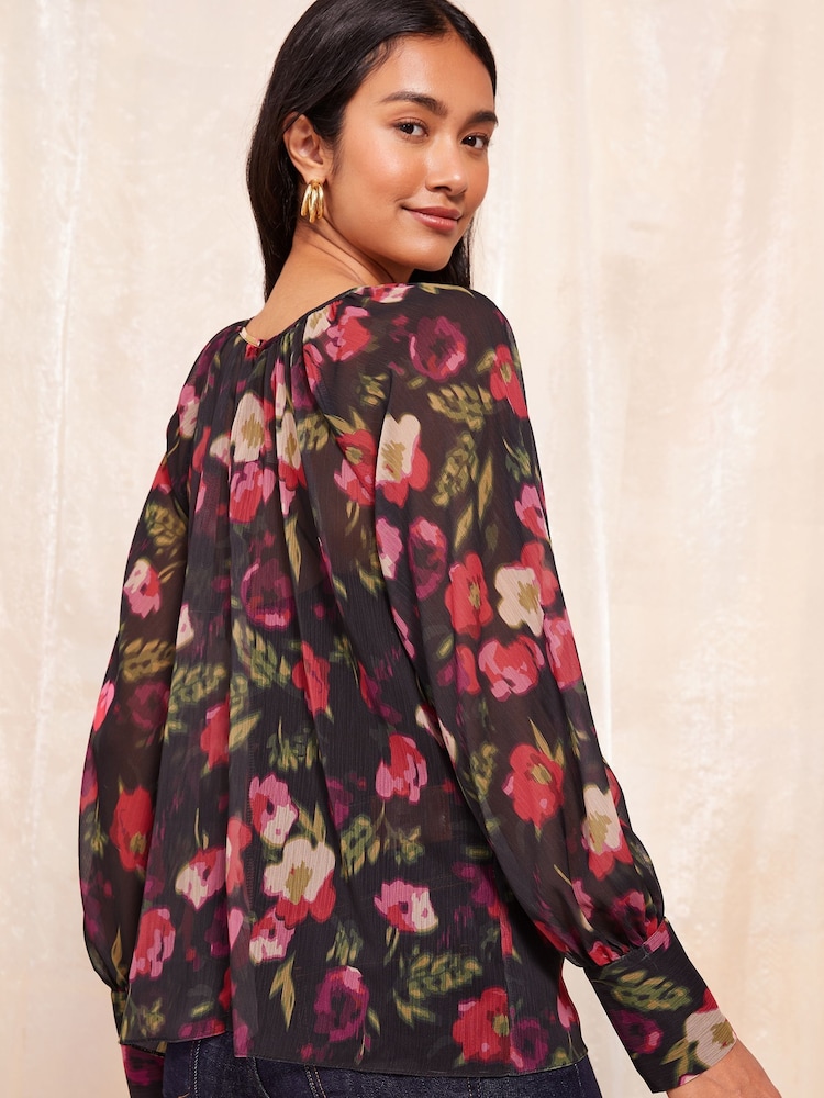 Friends Like These Лонгслив Cuff Detail Chiffon Blouse - Изображение 4 из 4