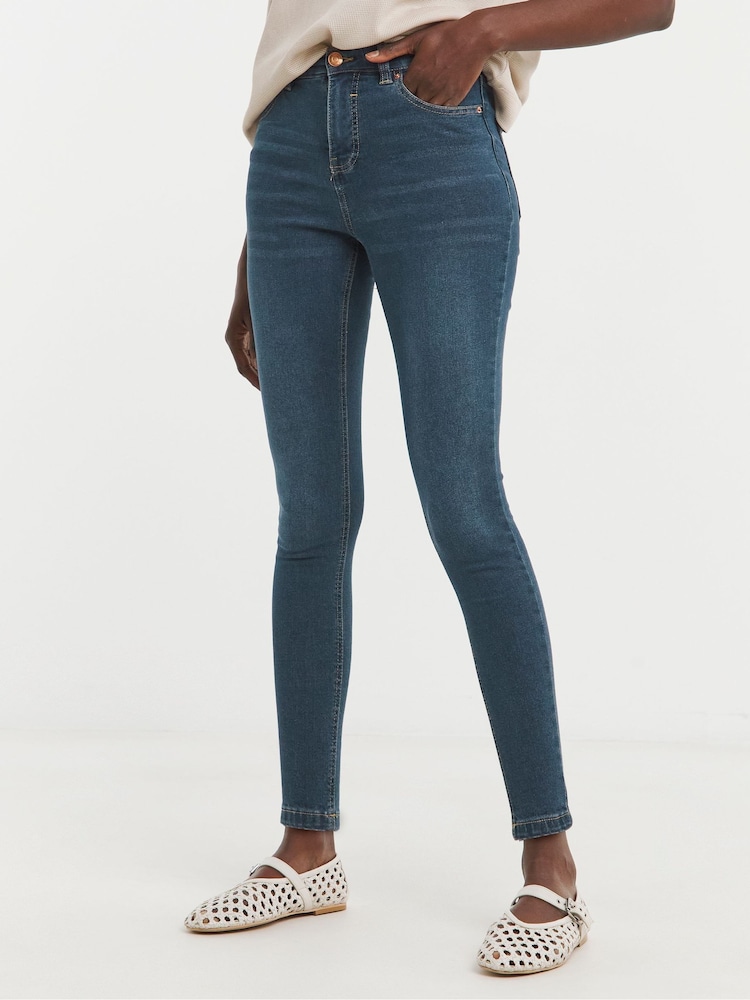 JD Williams MId Blue 24/7 Skinny Jeans - Image 1 of 5 JD Williams MId Blue 24/7 Skinny Jeans - Image 1 of 5