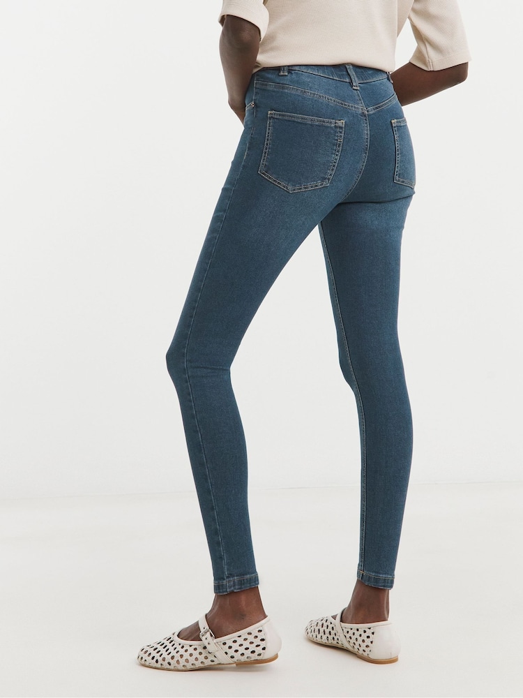 JD Williams MId Blue 24/7 Skinny Jeans - Image 2 of 5 JD Williams MId Blue 24/7 Skinny Jeans - Image 2 of 5