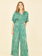 Yumi Green Kimono Sleeve Jumpsuit - Image 3 of 5