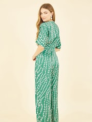 Yumi Green Kimono Sleeve Jumpsuit - Image 4 of 5