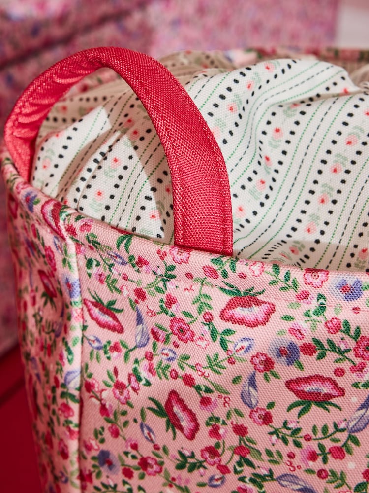 Cath Kidston Pink/Cream Floral Laundry Bag - Image 3 of 4