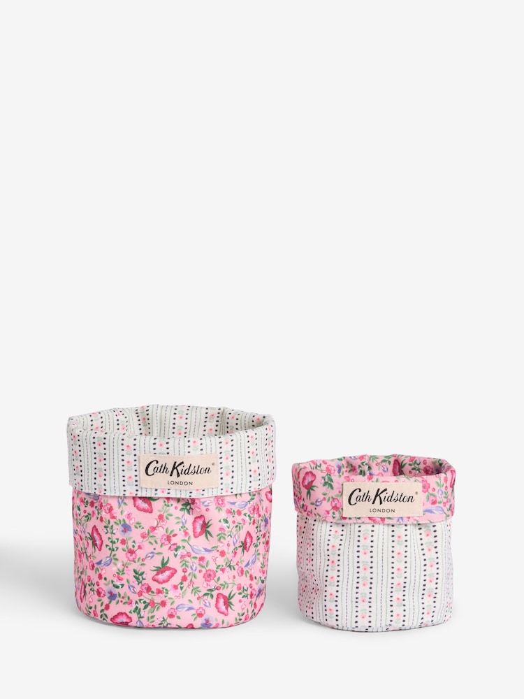 Cath Kidston lot de 2 sacs de rangement réversibles imprimés - Image 5 of 6
