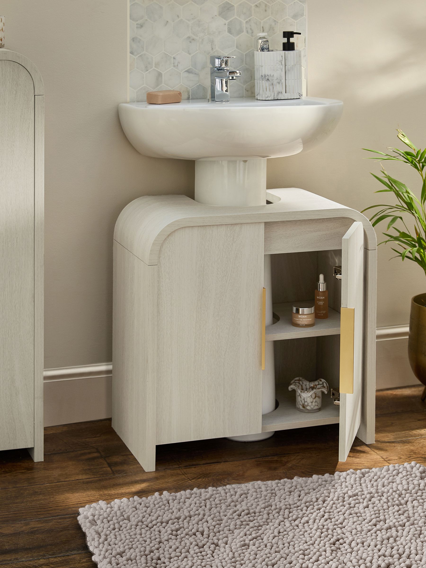 Buy Light Natural Mia Under Sink Storage Cabinet from the Next UK ...