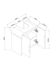 Light Natural Mia Under Sink Storage Cabinet - Image 4 of 11