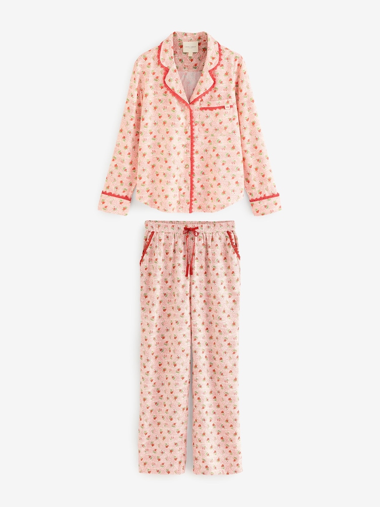 Pyjama Laura Ashley Ditsy Rose boutonné - Image 6 of 8