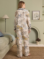 Laura Ashley Ecru Marlbrook Button Through Pyjamas - Image 2 of 8