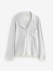 Gris - Laura Ashley Pyjama boutonné en modal - Image 7 de 10
