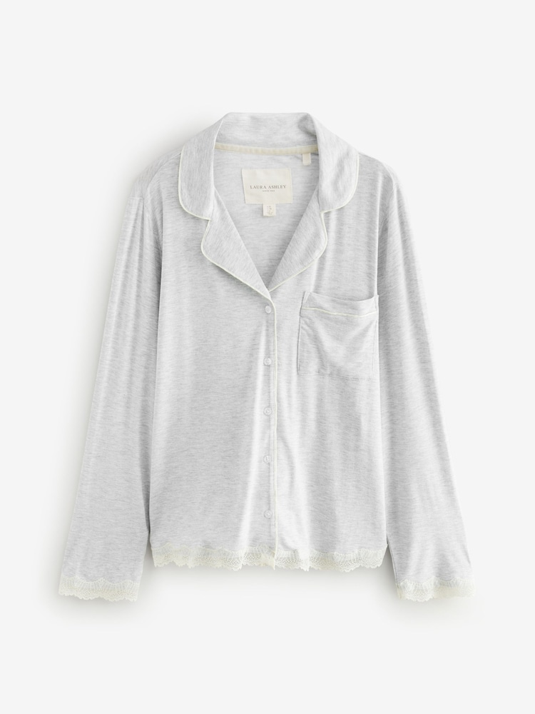 Gris - Laura Ashley Pyjama boutonné en modal - Image 7 of 10