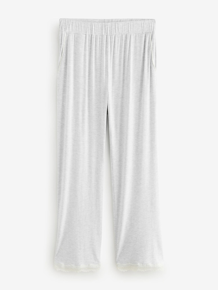 Gris - Laura Ashley Pyjama boutonné en modal - Image 8 of 10