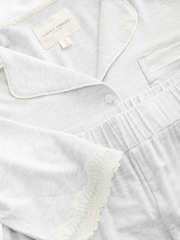 Gris - Laura Ashley Pyjama boutonné en modal - Image 9 de 10