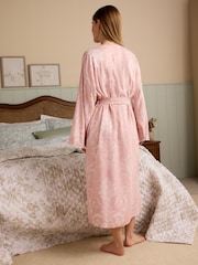 Laura Ashley Pink Josette Dressing Gown - Image 3 of 6