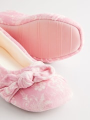 Laura Ashley Pink Josette Ballet Slippers - Image 7 of 7