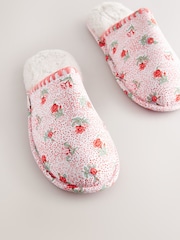 Laura Ashley Pink Ditsy Rose Mules - Image 7 of 8