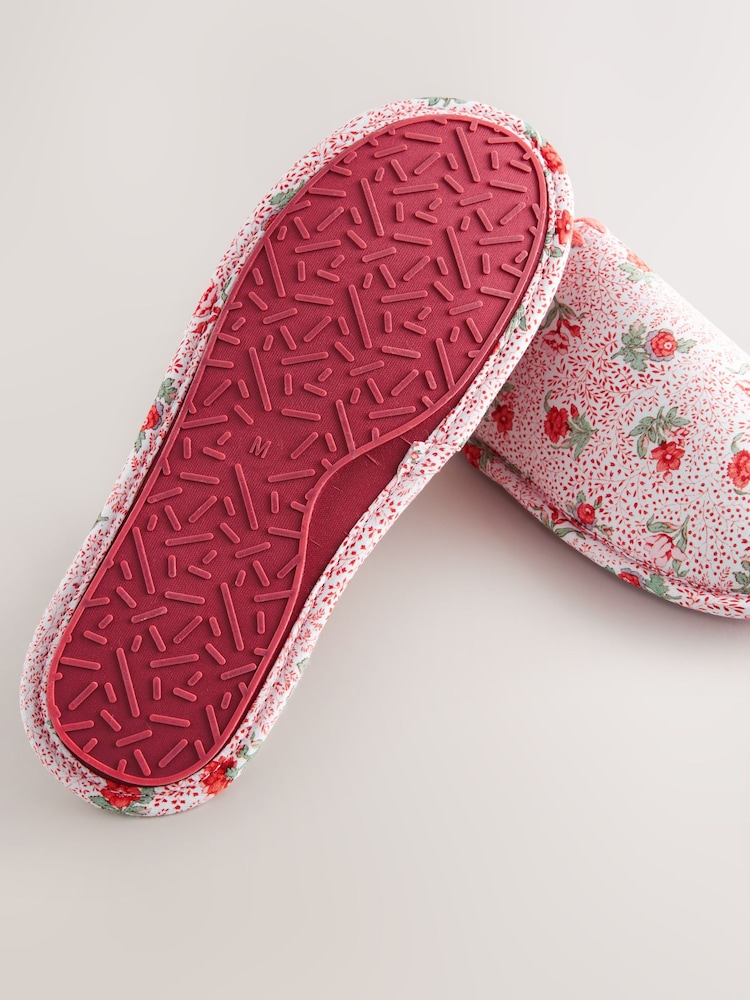 Laura Ashley Pink Ditsy Rose Mules - Image 8 of 8