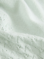 Laura Ashley Sage Silk Pointelle Lounge Vest Top - Image 7 of 9