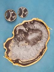 Interiors by Premier Black and Gold Celina Tray - Image 2 of 6