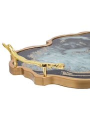 Interiors by Premier Black and Gold Celina Tray - Image 6 of 6