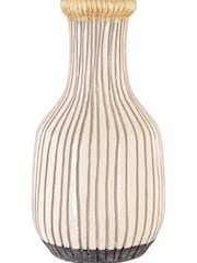 Fifty Five South White Large Vero Earthenware Vase - Image 1 of 4