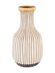Fifty Five South White Large Vero Earthenware Vase - Image 2 of 4