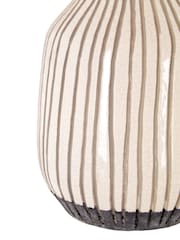 Fifty Five South White Large Vero Earthenware Vase - Image 5 of 5