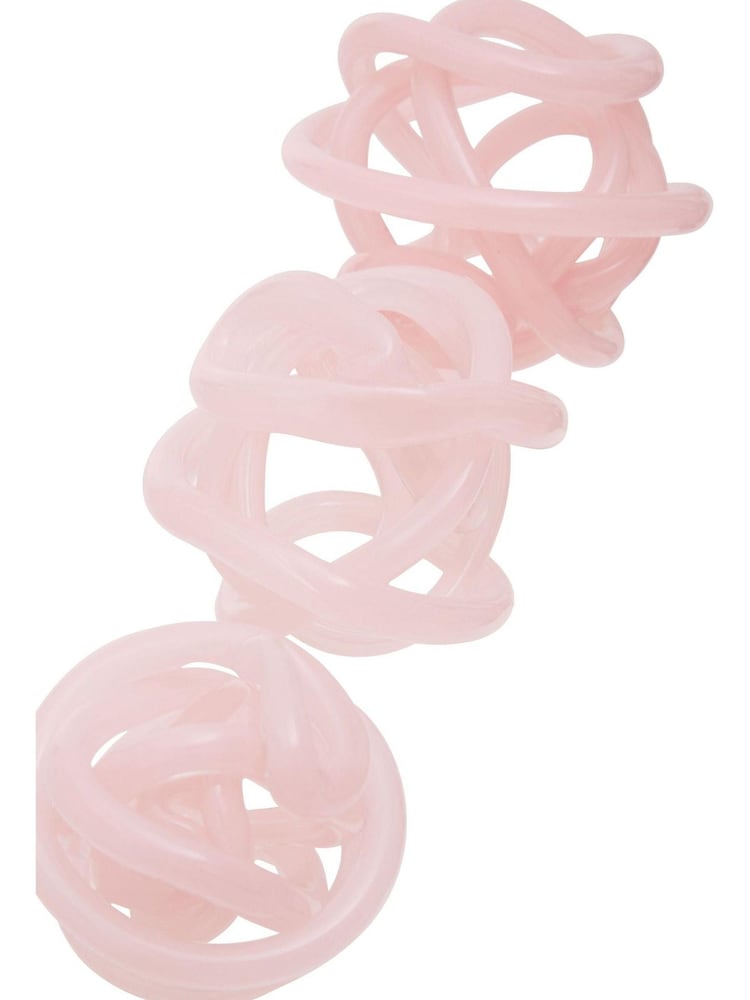 Fifty Five South Pink Knot Decor Glass Ornament - Image 3 of 6
