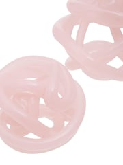 Fifty Five South Pink Knot Decor Glass Ornament - Image 4 of 6