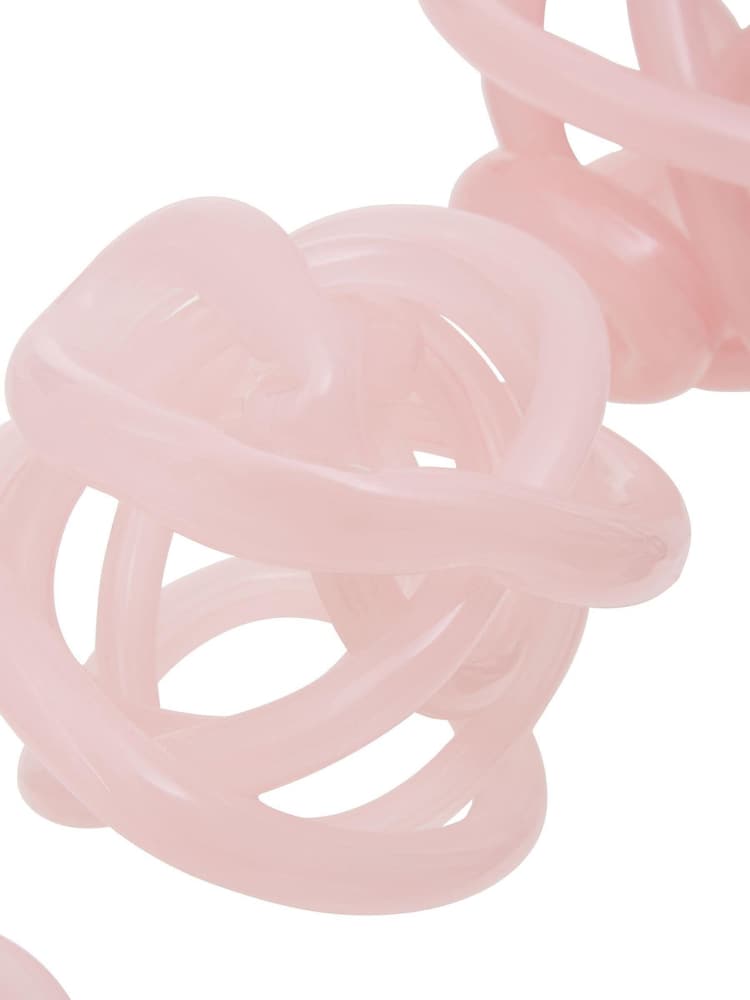 Fifty Five South Pink Knot Decor Glass Ornament - Image 5 of 6