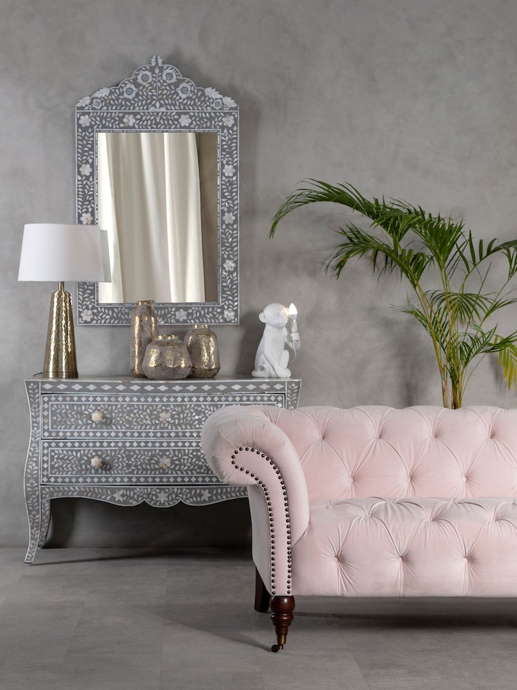 Interiors by Premier Gold and Grey Orvena Small Ceramic Vase - Image 2 of 4