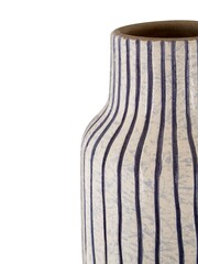 Fifty Five South White Remi Earthenware Vase - Image 3 of 4