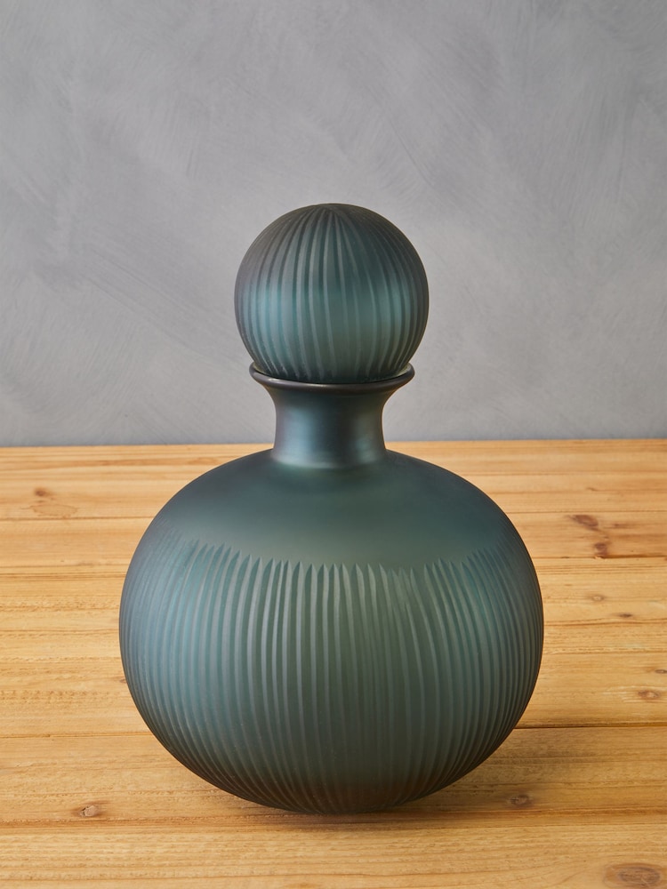 Fifty Five South Blue Hira Bottle Vase - Image 1 of 6