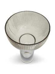 Fifty Five South Grey Esma Large Glass Vase - Image 4 of 4