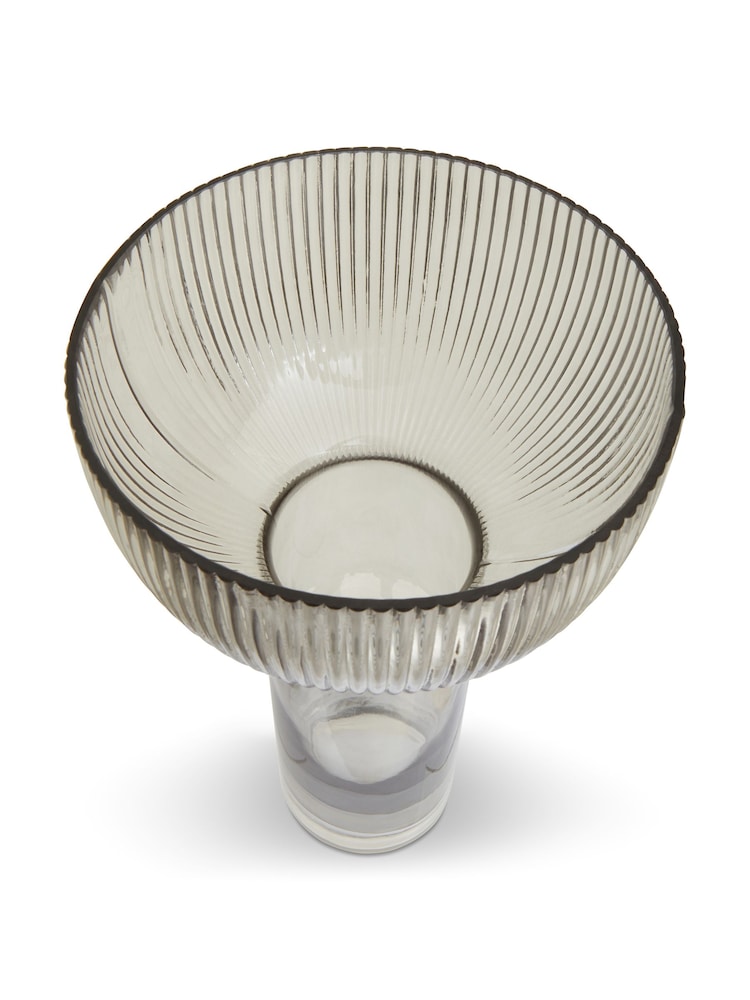 Fifty Five South Grey Esma Large Glass Vase - Image 4 of 4